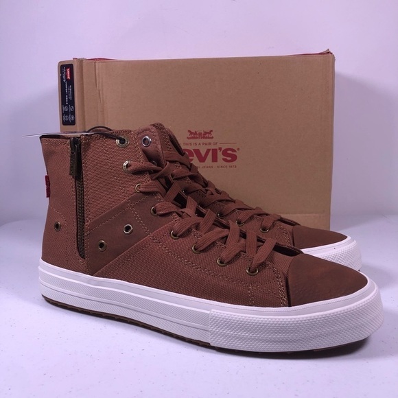 LEVI’S Side Zip Mid Top Fashion Sneaker Shoes - Picture 5 of 10